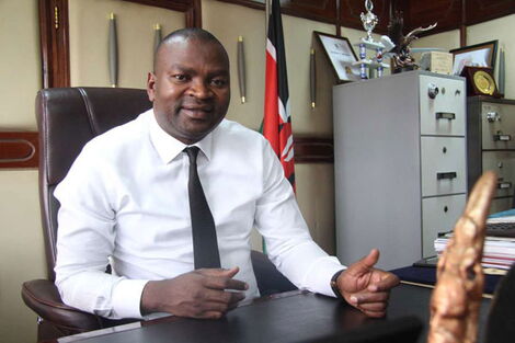 Former Sports Cabinet Secretary Rashid Echesa during an interview at the ministry's headquarters at Kencom Building in Nairobi, November 9, 2018.