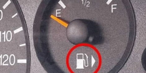 Fuel gauge arrow