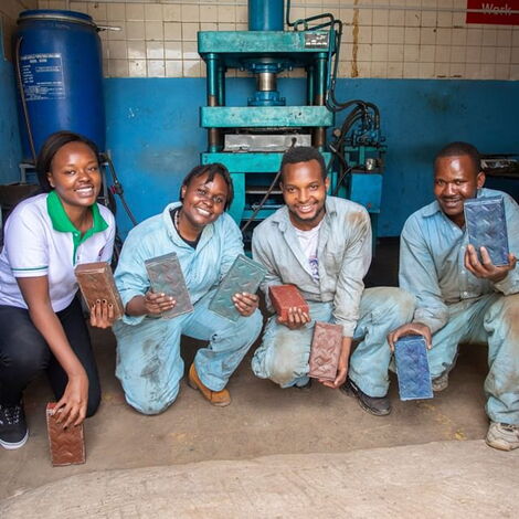 GJenge Founder and CEO Nzambi Matee showcasing her products