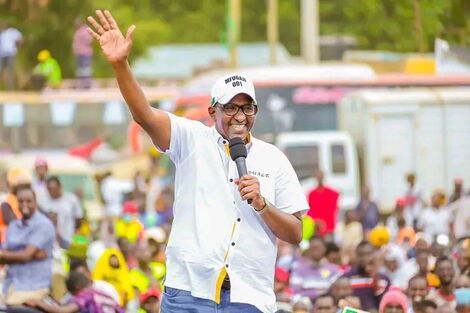 Garissa Town MP Aden Duale on the Kenya Kwanza campaign trail in Kitui County On July, 30,2022