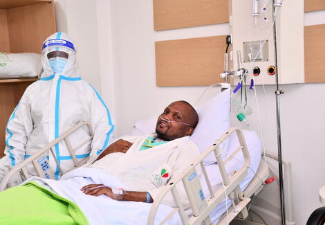 Gatundu South MP Moses Kuria admitted at Karen Hospital