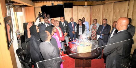 General Lieutenant General Mohamed Badi at his farewell event alongside other Nairobi county officials on Friday September 30, 2022