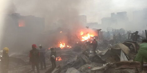 Gikomba Market fire. June 25, 2020.