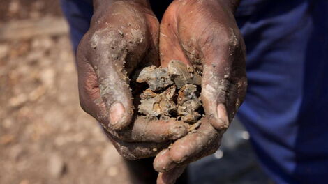 An image of gold rocks