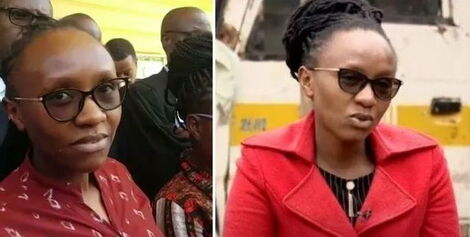 A photo collage of Hannah Wanjiku Gitwiria, wife to the Late Lawyer Willie Kimani.