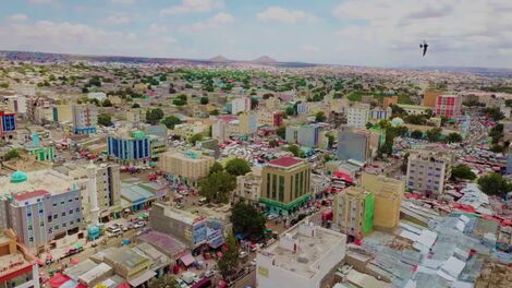 An aerial view of Hargeisa, the capital city of Somaliland.