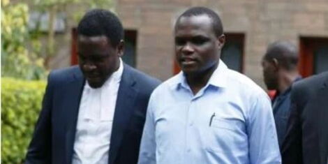 A file image of LSK President Nelson Havi and Wiper Party Strategist Norman Magaya at a past event