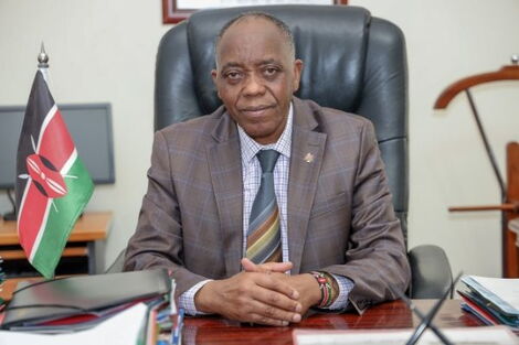 Head of Public Service Joseph Kinyua in his office.