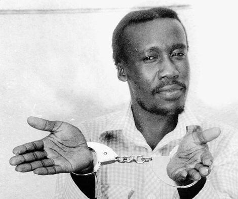 An image of Hezikiah Ochuka after he was apprehended.