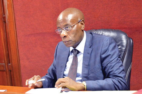 High Court Judge John Mativo in court at an earlier hearing.