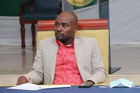 Governor Hillary Barchok during the launch of a project in Bomet County on October 29, 2021.