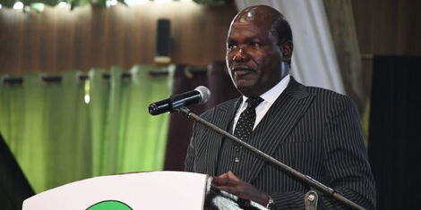 IEBC Chairman Wafula Chebukati atduring the voter transmision simulation exercise at the Bomas of Kenya on Thursday. June 9, 2022..jpg (3