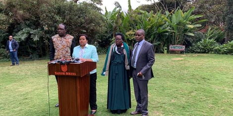 IEBC Commissioners hold presser at Nairobi Hotel on Monday, August 15, 2022.