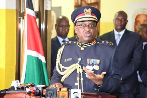 Inspector General of Police Japhet Koome