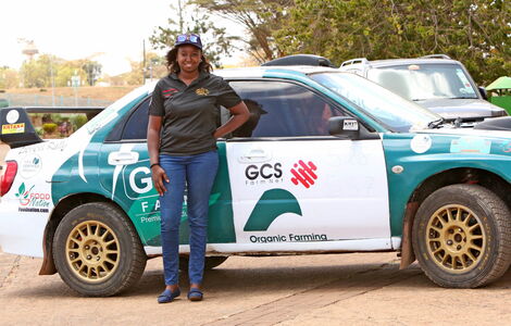 Kenyan rally driver Maxine Wahome 