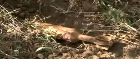 The Unexploded Bomb Found in Soit Pus Area, Samburu Central Sub County Source : Twitter