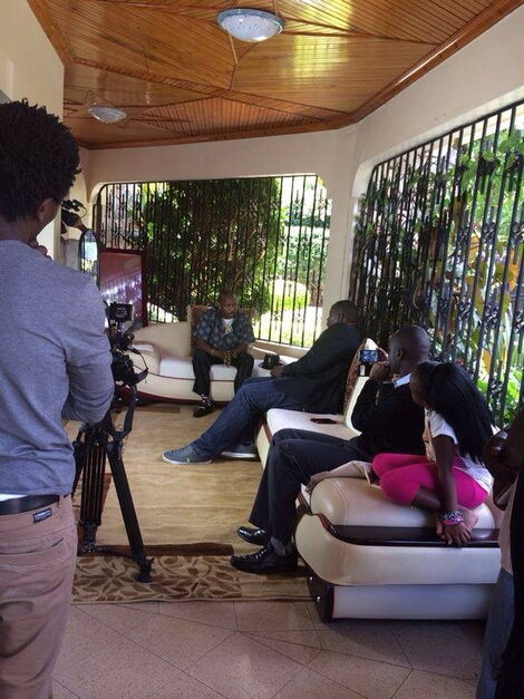 Mike Sonko during a past interview at his Runda Home