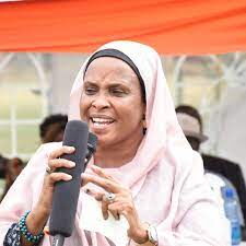 Isiolo County Senator Fatuma Dullo in a rally