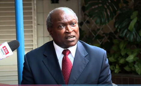 Jacob Ochola, who claims that the late President Mwai Kibaki was his father during an interview with KTN News on May 19, 2022.
