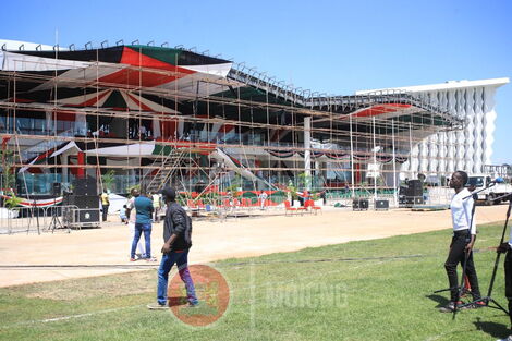 Uhuru Gardens set up for Jamhuri Day on Saturday, December 11, 2021.