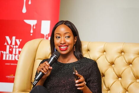 Celebrated Media Personality Janet Mbugua Moderating a Session