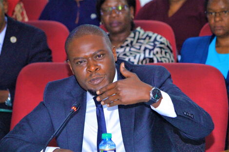 Nairobi Governor Johnson Sakaja appearing before Senate County Public Accounts Committee (CPAC) on Monday February 27, 2023