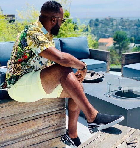 Mombasa Governor Hassan Joho poses for a photo in Los Angles, California in March 2020