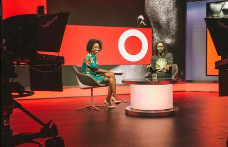 Journalist Sharon Machira at BBC studio in May 2013.