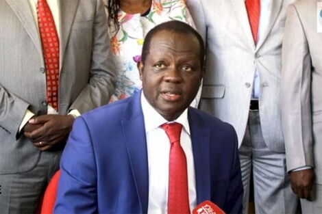 Jubilee Party Secretary-General Raphael Tuju during a press briefing on January 9, 2019.