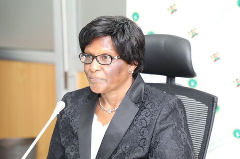 Justice Florence Muchemi being interviewed by the JSC in June 20, 2019