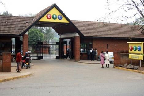 KBC main office entrance located along Harry Thuku Road, off University Way in the Nairobi city centre.
