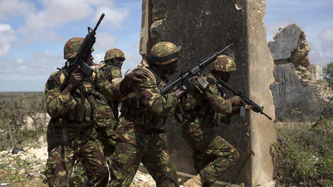 Photo of Kenya Defence Forces (KDF) soldiers in Somalia.