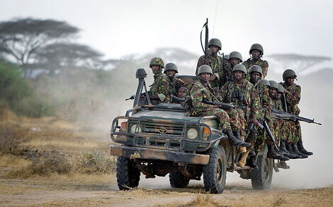 Photo of Kenya Defence Forces (KDF) soldiers in Somalia.