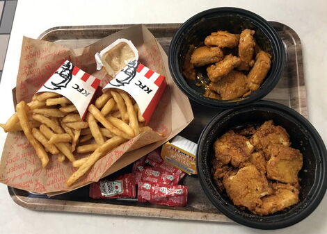 KFC Fries and chicken