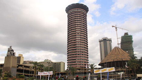 Kenyatta International Conference Center (KICC) building in Nairobi CBD.