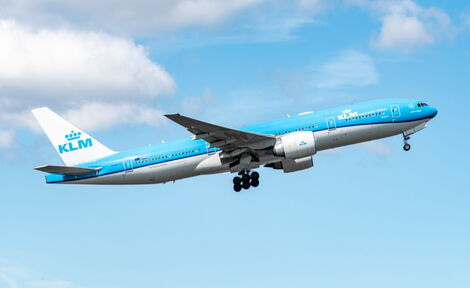 File photo of KLM Royal Dutch airline taking off