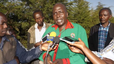 KNUT National Treasurer, John Matiang'i.