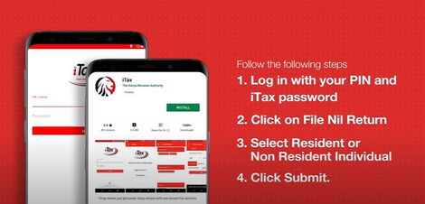 How to file a subsequent nil return on iTax mobile app