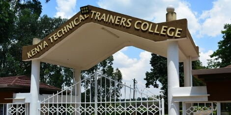 The entrance of the Kenya Technical Trainers College (KTTC) in Gigiri, Nairobi County.