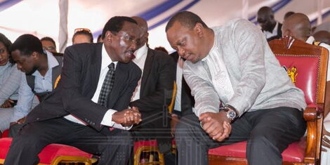 Wiper Leader Kalonzo Musyoka and President Uhuru Kenyatta During their previous meeting