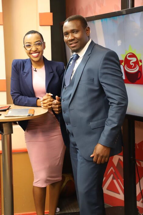Kameme TV journalists Agnes Nonsizi (left) and Maina Kihumo (right)