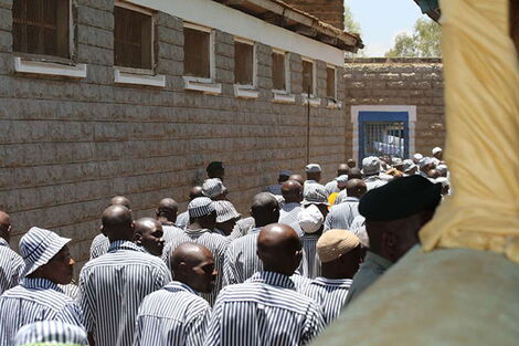 Inmates at the Kamiti Maximum Security Prison pictured on March 22, 2016