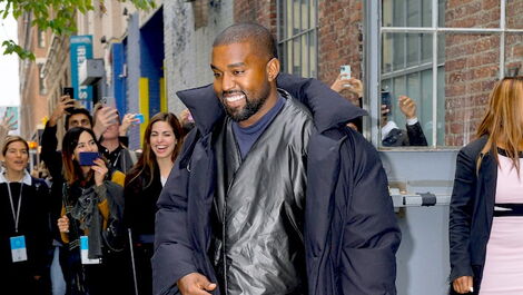 An undated file image of Kanye West at a past event