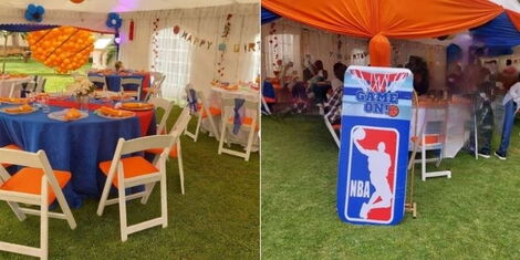 State House Spokesperson Kanze Dena throws a birthday for her son Nathaniel Amani on Friday, April 22, 2022.