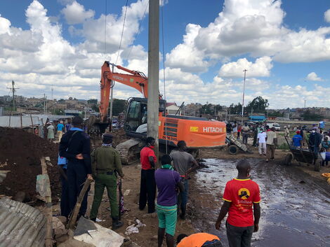 An image of demolitions at Kariobangi