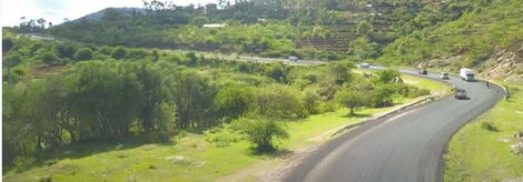 An overview of the Kaseve Road in Machakos 