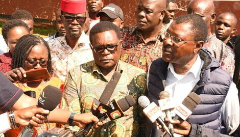Bungoma County Governor-elect Ken Lusaka during a presser in the County on August 9, 2022