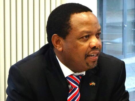 DP William Ruto Chief of Staff Ken Osinde in his office 