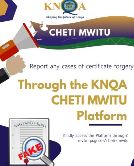 Cheti Mwitu platform