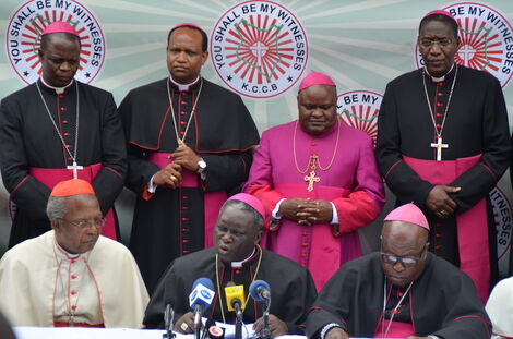 Kenya Catholic Bishops during a past press conference